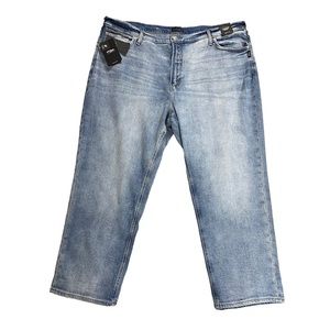 NWT $88 Silver Jeans Plus Size 24W x 27 90's Boyfriend High Rise Straight Leg